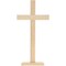 Juvale Wood Crosses for Crafts - 2 Pack, 7.9 x 15.5 In, Natural Unfinished Wood - Unfinished Free Standing Cross Stand for Tabletop & Shelf